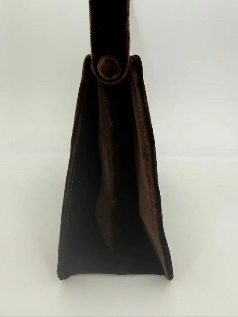 Chanel Velvet Handbag Brown